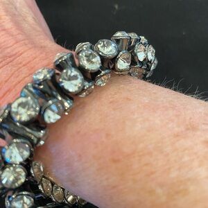 Silver Crystal Bracelet…stretchy